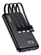 Carregador Portátil Agold Bte-29 10000mah Tipo-c E 4 Em 1