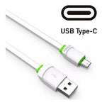 Carregador Rápido Kaidi Kd-301c 2 Porta Usb C/ Cabo Tipo-c