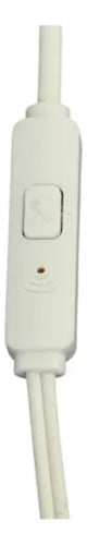 Fone De Ouvido Com Fio Hmaston Ej-39 P2 120cm Branco C/mic