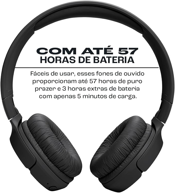 Headset JBL TUNE 520 Preto