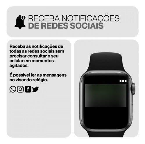 Smartwatch Revenger Rg W63 Preto