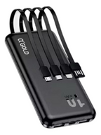 Carregador Portátil Agold Bte-29 10000mah Tipo-c E 4 Em 1